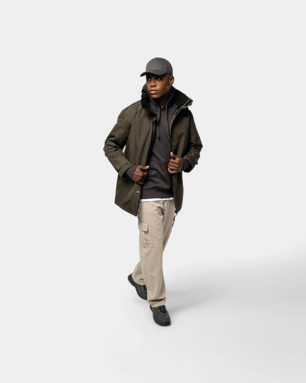 Parka con cappuccio uomo da personalizzare - 1